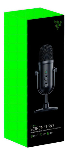 Microfone Gamer Razer Seiren V2 X USB Streaming Preto Cor Preto