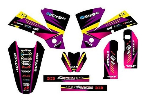 Visit The Senge Graphics  2002 Ktm Sx, Surge Purple Kit