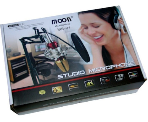 Imagen 8 de 8 de Microfono Condenser De Grabacion Profesional Moon Ms01
