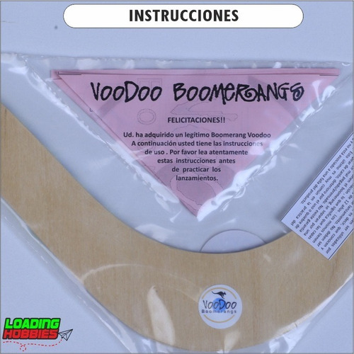Imagen 5 de 8 de Boomerang Voodoo Boyup Madera Diestro 20 30 Metros Bumeran