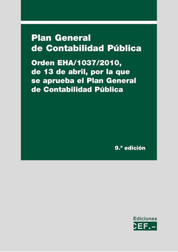 Plan General De Contabilidad Pública (sin Coleccion) / Gabin