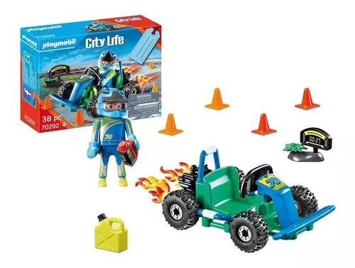 SUNNY, Playmobil, Playset Corrida de Kart, Sports & Action