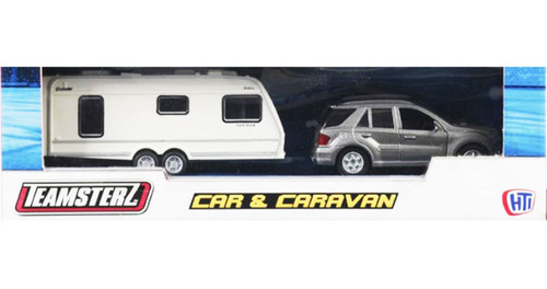 Auto Car Y Caravan Gris A Friccion Teamsterz Wabro