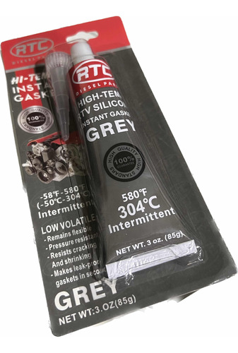 Silicon Gris Alta Temperatura  85g Rtc