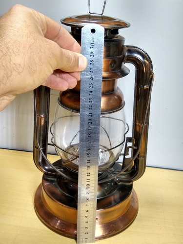 Réplica De Lampião Funciona A Led Ler Obs 3090