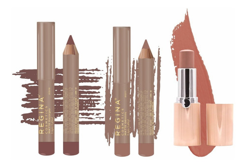 Set De Labiales Mate X3 Larga Duración #crueltyfree Regina