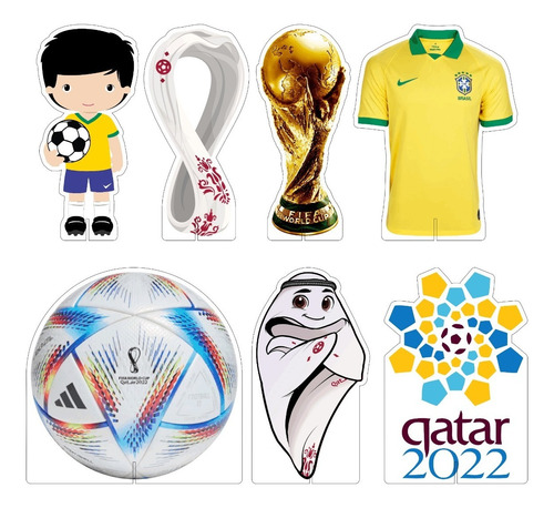 Kit Display De Mesa Festa Infantil Copa Do Mundo