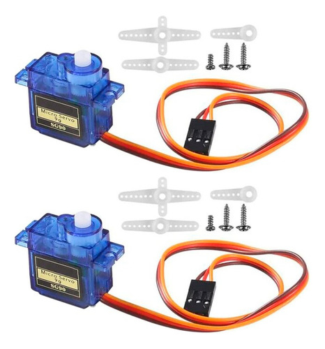 Tecneu 2 Servomotor Micro Sg90 1.6kg Servo Motor Arduino