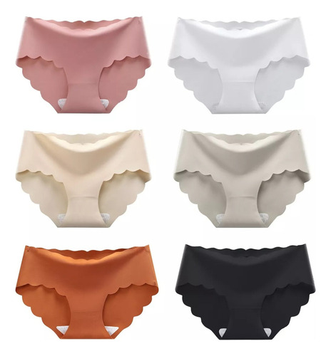 Woman's Pantaleta Bikini Láser Sin Costuras , 6 Piezas