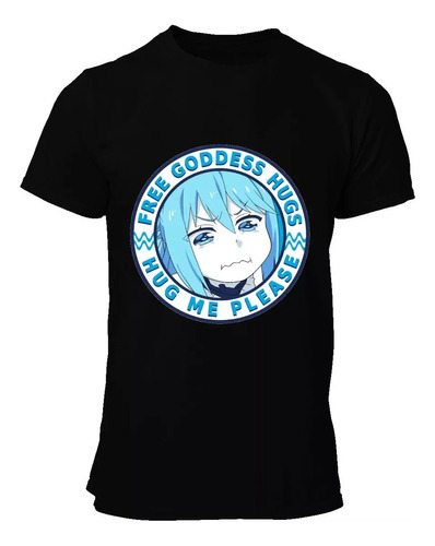 Playera Aqua Abrazos, Camiseta Konosuba Amistosa