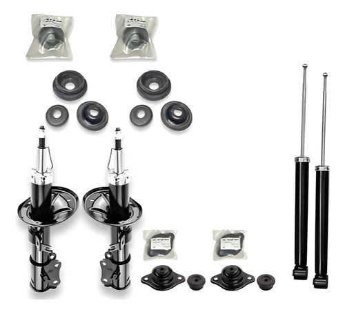 Kit Amortiguadores Gas Delanteros Traseros + Bases Aveo 2008
