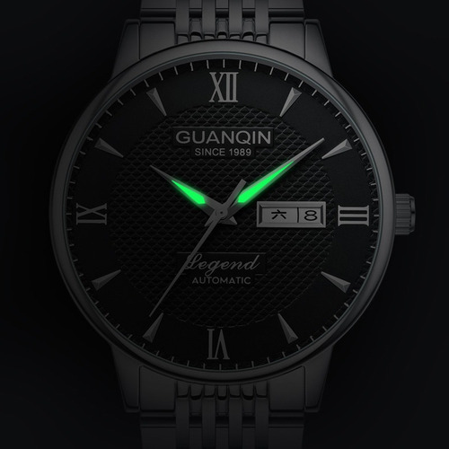 Guanqin Reloj De Pulsera Luminoso Con Calendario Para Hombre
