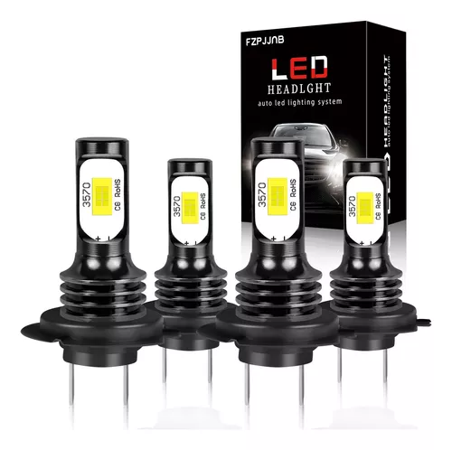 4 Bombillas Led H7 De 60 W Para Faros Delanteros Vw Gol