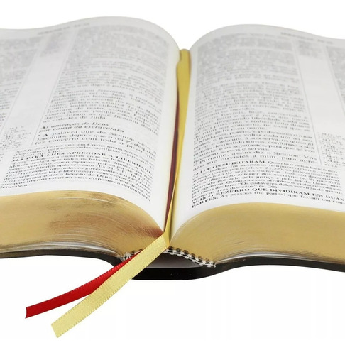 Bíblia De Estudo Pentecostal Média Luxo Harpa Crista Preta