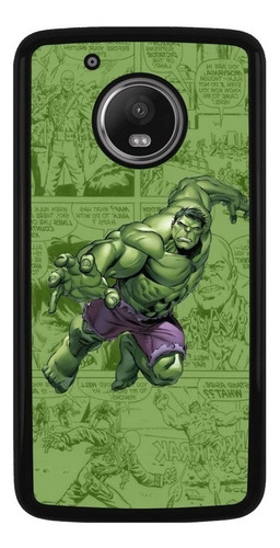 Funda Protector Para Motorola Moto Hulk Marvel Verde 01