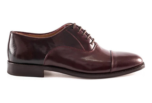 Zapato Social Hombre Cuero Cordones Suela Natural Formal.