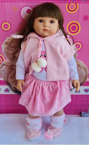 Boneca Bebê Reborn, Boneca De Silicone Realista, 60 Cm, Macia, Princesa,  Menina, Brinquedo, Boneca Étnica Para Presente De Dia Das Crianças - Bonecas  - AliExpress