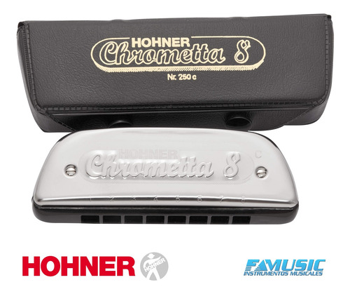Armonica Hohner M25001 Chrometta 8 - 32 Voces - Envios