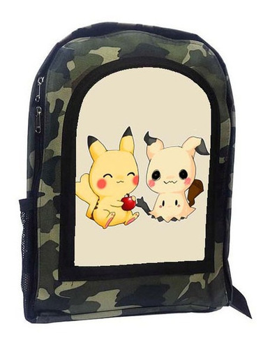 Mochila Camuflada Pikachu A249