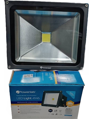 Foco Led 30w Certificado Sec Powerlab Luz Blanca O Cálida