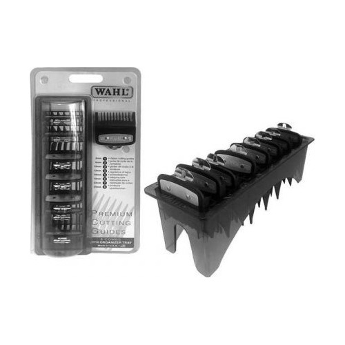 Set 8 Peines Wahl Metalicos Negros