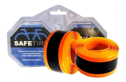 Fita Anti-furo Safetire Par Laranja P/ Aros Speed 27/700 