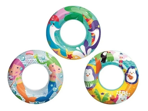 Imagen 3 de 5 de Salvavidas Infantil Bestway 36113 Aventura Del Mar 51 Cm