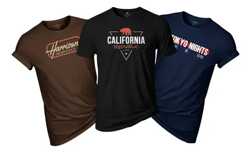 Kit 3 Camisas Masculinas Sb Plus Size Masculino G1 Ao G6