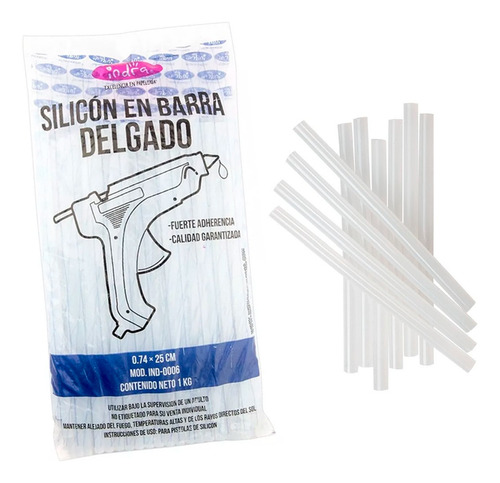 Silicon Delgado En Barra Transparente 1kg Indra Creative