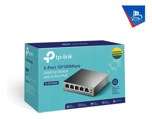Imagen 1 de 2 de Switch Poe Tp-link Tl-sf1005p 5 Puertos 10/100m