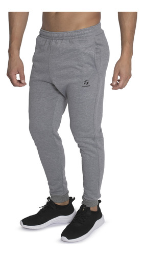 Pantalón Topper Basico Hombre Moda Gris Melange