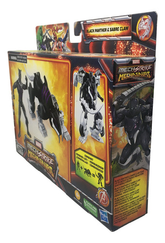 Hasbro Marvel Mech Mechasaurs Black Panther Y Sabre Claw