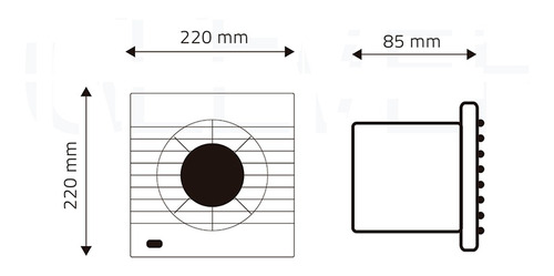 Extractor Para Baño Aire Techo 6 Pulgadas Silencioso Clever