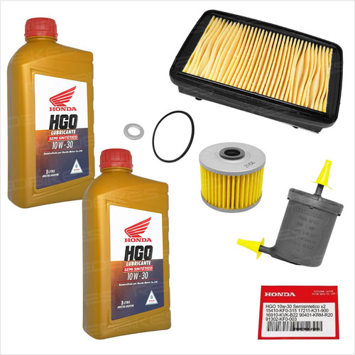 Kit Service Honda New Twister Cb250 Completo Original M1