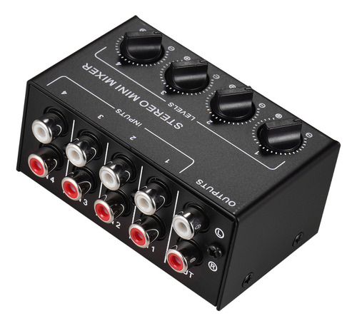 Mezclador De Sonido Mini Controls De Metal Con Audio Estéreo