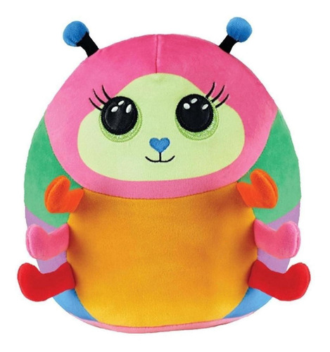 Juguete de peluche Squish A Boos Ty Nessa con forma de mariquita, 20 cm, 46243