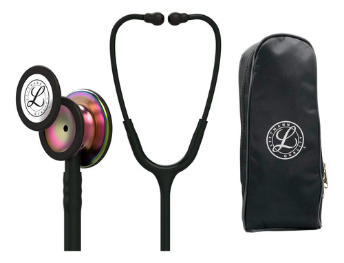 Fonendoscopio 3m Littmann Classic Iii 5870 + Estuche Lona Color Black Rainbow