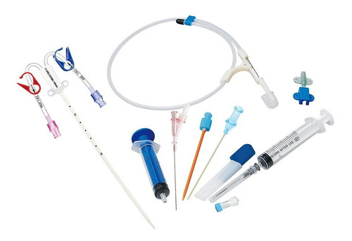 Kit De Cateter De Hemodialisis Doble Lúmen 12fr X 20cm Recto