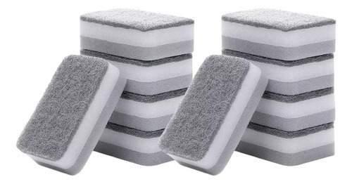 Mz 10 Esponjas For Lavar Platos De Tres Capas Y Doble Cara