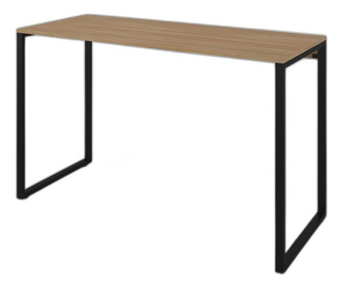 Mesa Escrivaninha 90x50cm Porto Espresso Lâmina/preto