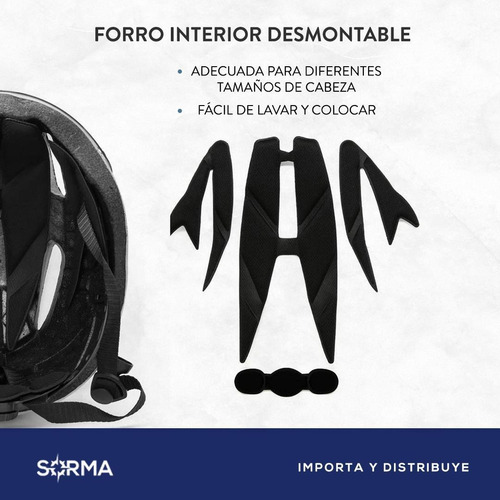 Imagen 7 de 10 de Casco Bicicleta C/visera Regulable Ventilación