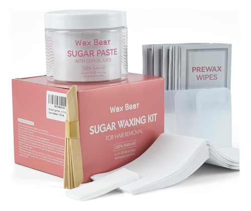 Wax Bear Kit De Cera De Azucar Para Mujeres, Kit De Cera Par