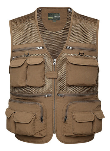 Chaleco C Dry Outdoor Para Hombre, Malla De Camuflaje, Bolsi