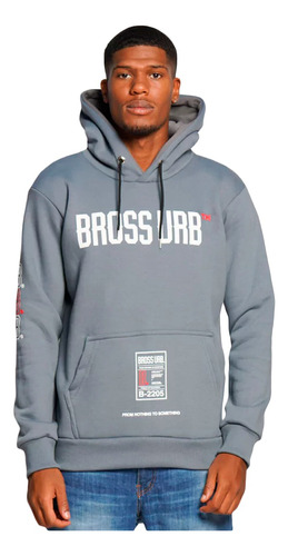 Buzo Bross Friza Urban Mangas Estampa Espalda