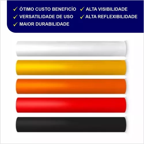 Rolo Vinil Refletivo Grau Comercial Preto 2 M X 1,24 M