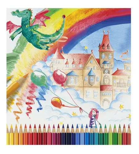 Set 24 Lápices De Colore Faber Castell Ecolápices Hexagonale