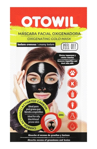 Mascarilla Facial Oxigenadora Otowil Peel Off 20 Grs