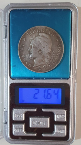 Moneda Argentina 1 Patacon 1883 Replica Alpaca/plata Palerm (Usado)