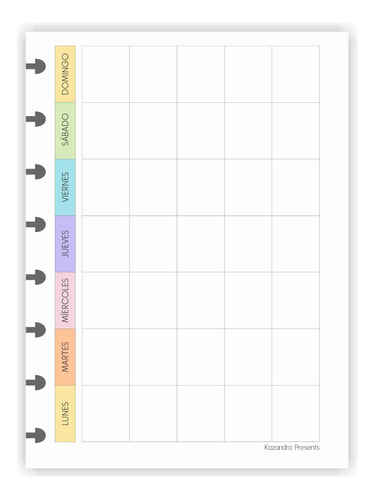 Repuesto Cuaderno Inteligente, Planner Mensual Y Check List