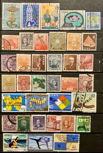 Japon - Lote De 36 Sellos - Temas Varios P917